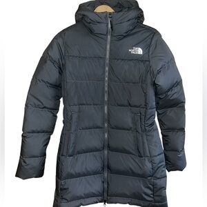 North Face Gotham Parka Coat Jacket 550 Fill Down Hooded Gray Women Sz S P  NWOT